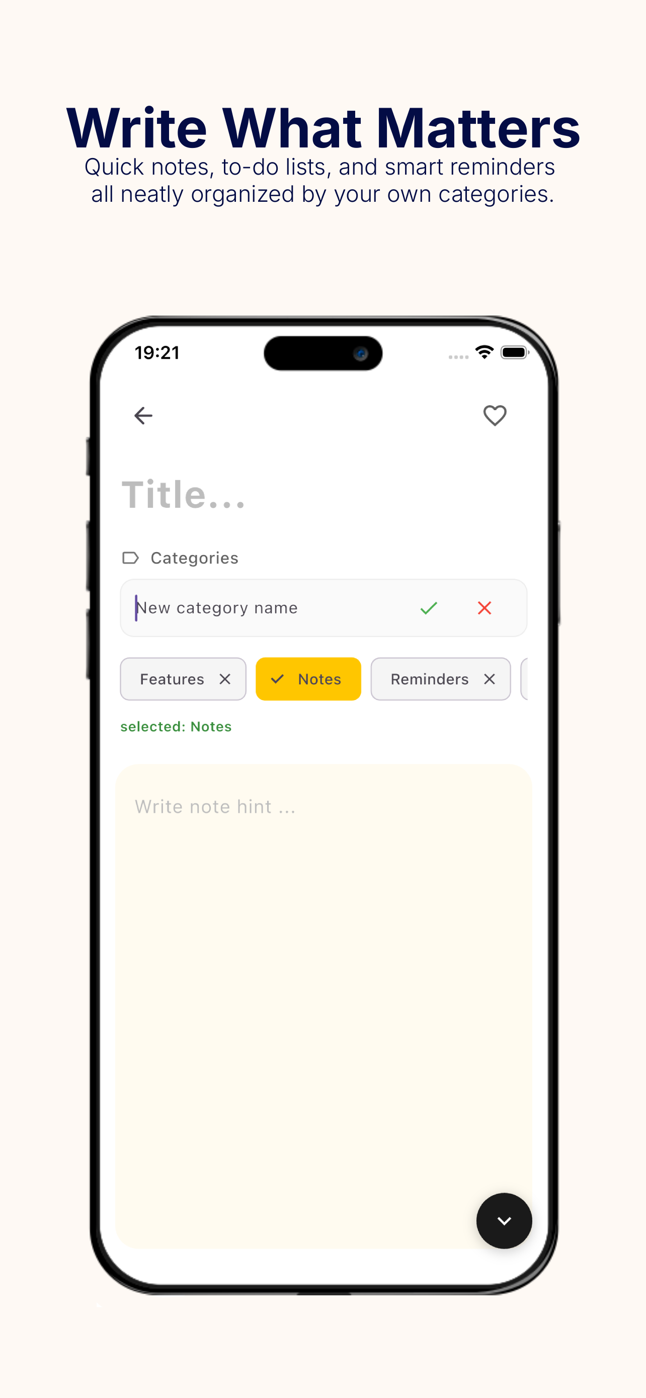 Lexo Note Screen